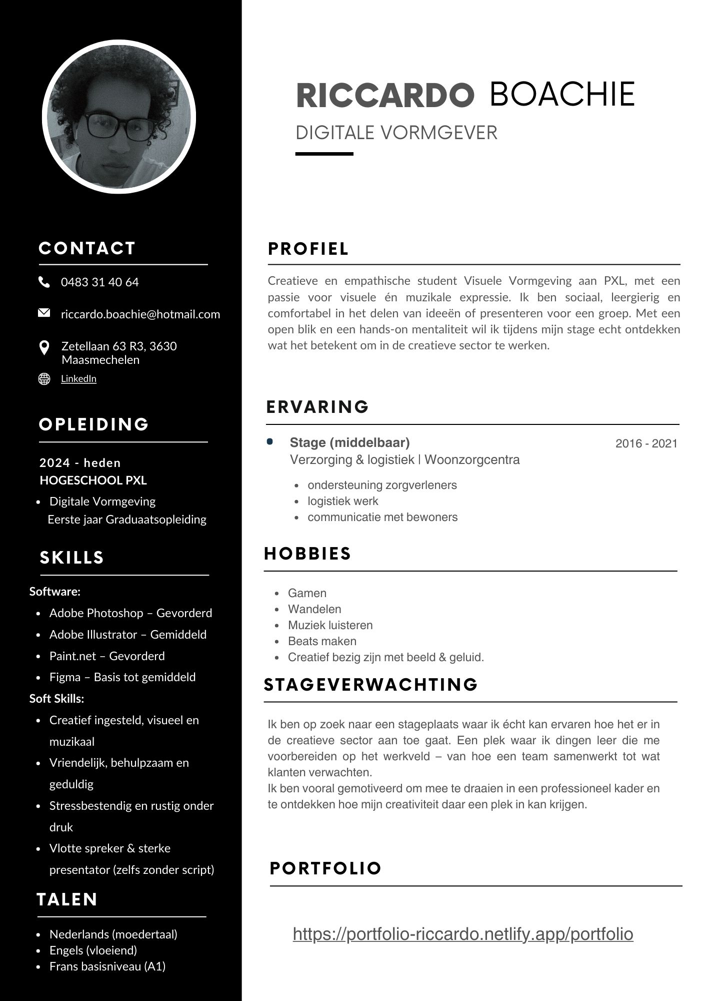 Riccardo Boachie CV